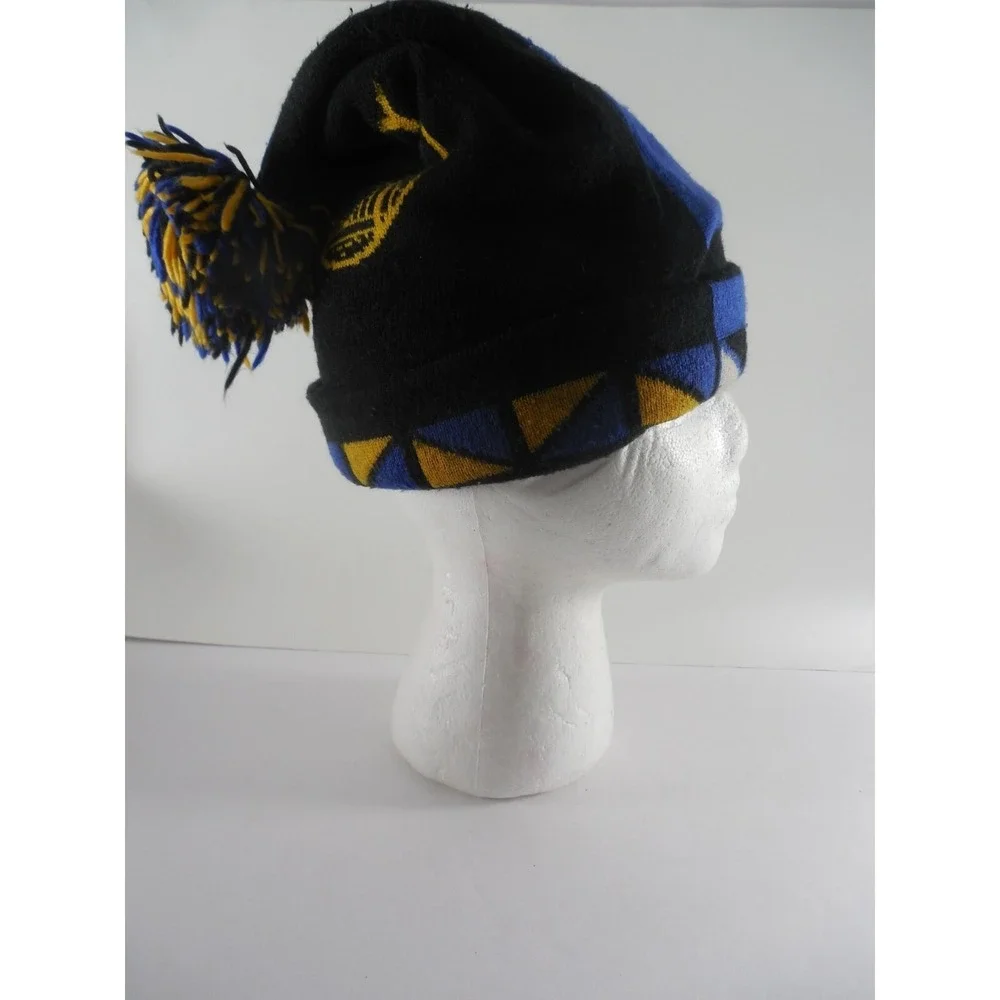 Mitchell & Ness NBA Golden State‎ Warriors Beanie Knit Hat Winter Pom Reversible